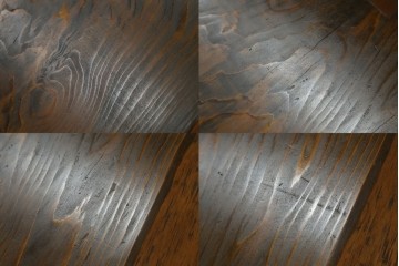 和製ヴィンテージ　特大!!　杉材一枚板　自然な木の風合いを楽しめるローテーブル　(R-080707)