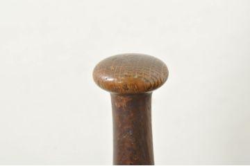 和製ビンテージ　希少デザイン　個性的なデザインのナラ材ラッシチェア1脚(ダイニングチェア、椅子、イス、ヴィンテージ、検索ワード:吉田璋也)(R-080714)