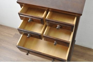 中古　美品　北海道民芸家具　HM535 小物タンス　小物収納におすすめ!! 和と洋どちらにも馴染むデザインが魅力のチェスト(整理箪笥、収納箪笥、引き出し)(定価約26万円)(R-080717)