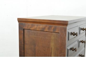 中古　美品　北海道民芸家具　HM535 小物タンス　小物収納におすすめ!! 和と洋どちらにも馴染むデザインが魅力のチェスト(整理箪笥、収納箪笥、引き出し)(定価約26万円)(R-080717)