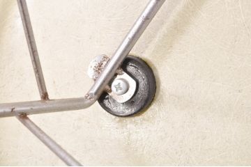 アメリカビンテージ　Hermanmiller(ハーマンミラー社)　Charles & Ray Eames(チャールズ&レイ・イームズ)　シンプルで洗練されたフォルムがおしゃれなファイバーグラスサイドシェルチェア(ダイニングチェア、椅子、イス、ヴィンテージ)(R-080720)