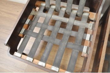 和製ビンテージ　希少　天童木工　HACO(ハコ)　ローズウッド　剣持勇　ジャパニーズモダンデザインのアームレス1Pソファ2脚セット(1人掛けソファ、イージーチェア、ラウンジチェア、アームレスチェア、一人掛け、ヴィンテージ)(R-080722)