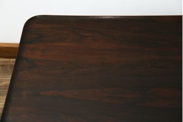 和製ビンテージ　希少　天童木工　HACO(ハコ)　ローズウッド　剣持勇　ジャパニーズモダンデザインのローテーブル(センターテーブル、リビングテーブル、ヴィンテージ)(R-080724)