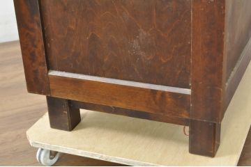 中古　北海道民芸家具　ドレッサーリメイク　洗練された佇まいが魅力のサイドボード(リビングボード、引き出し、サイドキャビネット)(R-080728)