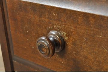 中古　北海道民芸家具　ドレッサーリメイク　洗練された佇まいが魅力のサイドボード(リビングボード、引き出し、サイドキャビネット)(R-080728)
