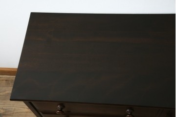 中古　北海道民芸家具　ドレッサーリメイク　洗練された佇まいが魅力のサイドボード　(R-080728)