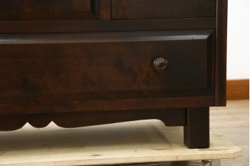 中古　北海道民芸家具　ドレッサーリメイク　洗練された佇まいが魅力のサイドボード　(R-080728)