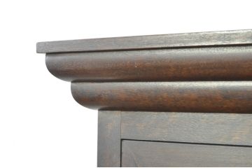 和製ビンテージ　松本民芸家具　#58型　お洒落な扉のデザインが印象的な食器棚(カップボード、収納棚、戸棚、ヴィンテージ)(定価約55万円)(R-080729)