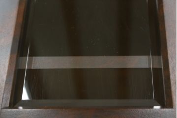 中古　美品　北海道民芸家具　和洋どちらのお部屋にも馴染むブックケース(本箱、書棚、収納棚、戸棚、キャビネット、飾り棚)(R-080730)