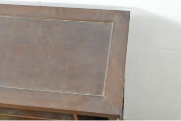 中古　松本民芸家具　シックで落ち着いた佇まいが魅力的なA型下駄箱(靴箱、シューズボックス、収納棚、戸棚、キャビネット)(定価約34万円)(R-080731)