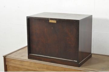 中古　松本民芸家具　立体的なデザインが魅力の凸面小引き出し(卓上収納、小物収納)(R-080738)