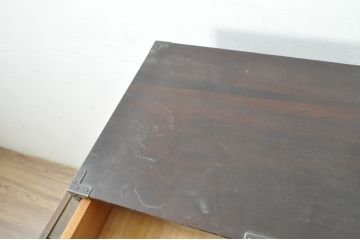 中古　松本民芸家具　523型　シンプルで上品な佇まいが魅力的な金具付き小抽斗(小引き出し、チェスト、卓上収納、小物収納、小抽出)(定価約15万円)(R-080739)