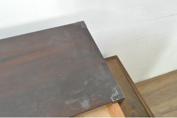 中古　松本民芸家具　523型　シンプルで上品な佇まいが魅力的な金具付き小抽斗(小引き出し、チェスト、卓上収納、小物収納、小抽出)(定価約15万円)(R-080739)