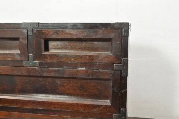 中古　松本民芸家具　523型　シンプルで上品な佇まいが魅力的な金具付き小抽斗(小引き出し、チェスト、卓上収納、小物収納、小抽出)(定価約15万円)(R-080739)