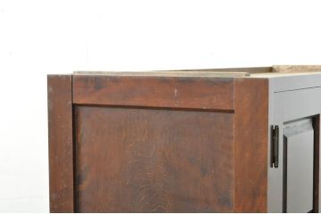 中古　美品　北海道民芸家具　深みのある木の色合いが美しい衣装盆付きサイドチェスト(和たんす、衣装タンス、着物箪笥、収納箪笥、引き出し)(R-080741)