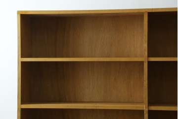 和製ヴィンテージ　レトロな雰囲気あふれる古い図書館の大きな本棚　(R-080743)