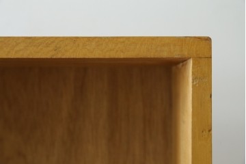 和製ヴィンテージ　レトロな雰囲気あふれる古い図書館の大きな本棚　(R-080743)
