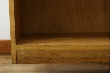 和製ヴィンテージ　レトロな雰囲気あふれる古い図書館の大きな本棚　(R-080743)
