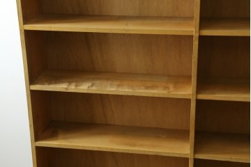 和製ヴィンテージ　レトロな雰囲気あふれる古い図書館の大きな本棚　(R-080743)