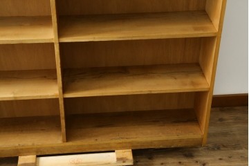 和製ヴィンテージ　レトロな雰囲気あふれる古い図書館の大きな本棚　(R-080743)