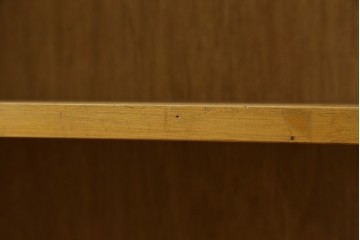 和製ヴィンテージ　レトロな雰囲気あふれる古い図書館の大きな本棚　(R-080743)
