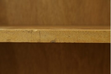 和製ヴィンテージ　レトロな雰囲気あふれる古い図書館の大きな本棚　(R-080743)