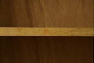 和製ヴィンテージ　レトロな雰囲気あふれる古い図書館の大きな本棚　(R-080743)