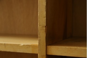 和製ヴィンテージ　レトロな雰囲気あふれる古い図書館の大きな本棚　(R-080743)