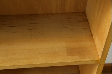 和製ヴィンテージ　レトロな雰囲気あふれる古い図書館の大きな本棚　(R-080743)