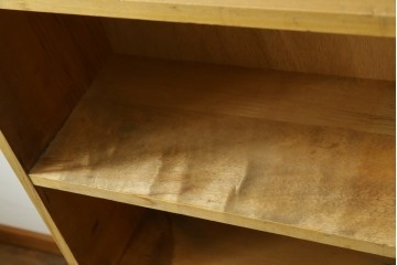 和製ヴィンテージ　レトロな雰囲気あふれる古い図書館の大きな本棚　(R-080743)