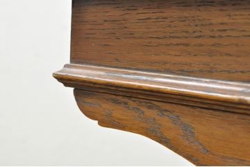 イギリスアンティーク　高級品!!　オーク材　パ-ケットリー(象嵌)天板とバルボスレッグが目を引くセンターテーブル(ローテーブル、リビングテーブル、コーヒーテーブル、英国)(R-080749)