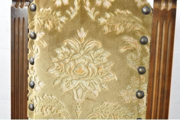 中古　美品　最高級　イタリア輸入家具　品のある佇まいが素敵なハイバックダイニングチェア6脚セット(サロンチェア、椅子、イス、バラ売り可能)(定価6脚で約112万円)(R-080752)