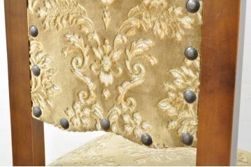中古　美品　最高級　イタリア輸入家具　品のある佇まいが素敵なハイバックダイニングチェア6脚セット(サロンチェア、椅子、イス、バラ売り可能)(定価6脚で約112万円)(R-080752)