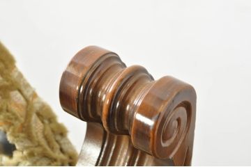 中古　美品　最高級　イタリア輸入家具　品のある佇まいが素敵なハイバックダイニングチェア6脚セット(サロンチェア、椅子、イス、バラ売り可能)(定価6脚で約112万円)(R-080752)