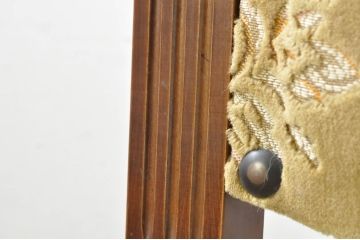 中古　美品　最高級　イタリア輸入家具　品のある佇まいが素敵なハイバックダイニングチェア6脚セット(サロンチェア、椅子、イス、バラ売り可能)(定価6脚で約112万円)(R-080752)