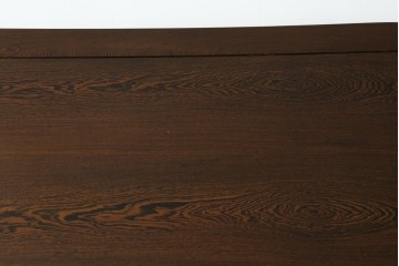 和製ヴィンテージ　美品　鉄刀木(タガヤサン)　オリエンタルな彫刻入りのオーバルダイニングテーブル　(R-080760)