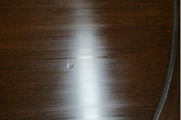 和製ヴィンテージ　美品　鉄刀木(タガヤサン)　オリエンタルな彫刻入りのオーバルダイニングテーブル　(R-080760)