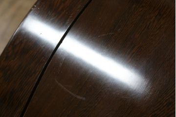 和製ビンテージ　鉄刀木(タガヤサン)　オリエンタルな雰囲気を感じる彫刻入りのダイニングチェア4脚セット(アームレスチェア、板座チェア、椅子、イス、ヴィンテージ、バラ売り可能)(R-080761)