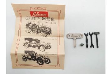 Schuco(シュコー)　Grand Prix Racer 1070　Studio 1050　Mercedes 1936　Piccolo(ピッコロ)　おもちゃ5点セット(ミニカー、Lufthansa、メルセデス、ゼンマイ、車、スポーツカー、外箱付き)(R-080762)