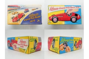 Schuco(シュコー)　Grand Prix Racer 1070　Studio 1050　Mercedes 1936　Piccolo(ピッコロ)　おもちゃ5点セット(ミニカー、Lufthansa、メルセデス、ゼンマイ、車、スポーツカー、外箱付き)(R-080762)