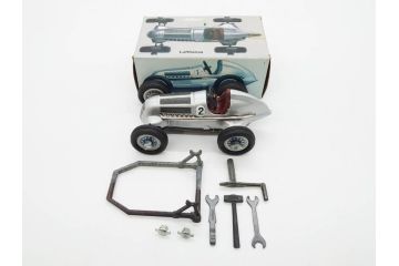 Schuco(シュコー)　Grand Prix Racer 1070　Studio 1050　Mercedes 1936　Piccolo(ピッコロ)　おもちゃ5点セット(ミニカー、Lufthansa、メルセデス、ゼンマイ、車、スポーツカー、外箱付き)(R-080762)
