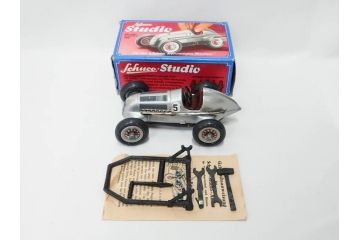 Schuco(シュコー)　Grand Prix Racer 1070　Studio 1050　Mercedes 1936　Piccolo(ピッコロ)　おもちゃ5点セット(ミニカー、Lufthansa、メルセデス、ゼンマイ、車、スポーツカー、外箱付き)(R-080762)