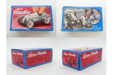 Schuco(シュコー)　Grand Prix Racer 1070　Studio 1050　Mercedes 1936　Piccolo(ピッコロ)　おもちゃ5点セット(ミニカー、Lufthansa、メルセデス、ゼンマイ、車、スポーツカー、外箱付き)(R-080762)