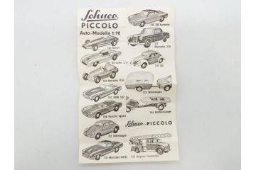 Schuco(シュコー)　Grand Prix Racer 1070　Studio 1050　Mercedes 1936　Piccolo(ピッコロ)　おもちゃ5点セット(ミニカー、Lufthansa、メルセデス、ゼンマイ、車、スポーツカー、外箱付き)(R-080762)