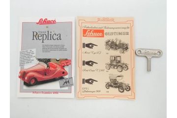 Schuco(シュコー)　OLD TIMER　Ford COUPET 1917 Renault 6cv/1911(1227、1230、1229、1228、ゼンマイ)　Mercedes SIMPLEX 32PS/1902 Opel DOKTORWAGEN 4/8PS 1909 おもちゃ6点セット(フォード、ルノー、メルセデス、オペル、オールドタイマー、玩具、車、外箱付き)(R-080763)