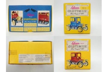 Schuco(シュコー)　OLD TIMER　Ford COUPET 1917 Renault 6cv/1911(1227、1230、1229、1228、ゼンマイ)　Mercedes SIMPLEX 32PS/1902 Opel DOKTORWAGEN 4/8PS 1909 おもちゃ6点セット(フォード、ルノー、メルセデス、オペル、オールドタイマー、玩具、車、外箱付き)(R-080763)