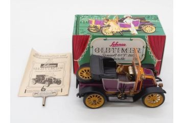 Schuco(シュコー)　OLD TIMER　Ford COUPET 1917 Renault 6cv/1911(1227、1230、1229、1228、ゼンマイ)　Mercedes SIMPLEX 32PS/1902 Opel DOKTORWAGEN 4/8PS 1909 おもちゃ6点セット(フォード、ルノー、メルセデス、オペル、オールドタイマー、玩具、車、外箱付き)(R-080763)