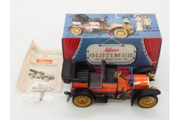 Schuco(シュコー)　OLD TIMER　Ford COUPET 1917 Renault 6cv/1911(1227、1230、1229、1228、ゼンマイ)　Mercedes SIMPLEX 32PS/1902 Opel DOKTORWAGEN 4/8PS 1909 おもちゃ6点セット(フォード、ルノー、メルセデス、オペル、オールドタイマー、玩具、車、外箱付き)(R-080763)