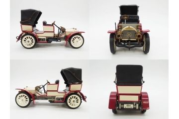 Schuco(シュコー)　OLD TIMER　Ford COUPET 1917 Renault 6cv/1911(1227、1230、1229、1228、ゼンマイ)　Mercedes SIMPLEX 32PS/1902 Opel DOKTORWAGEN 4/8PS 1909 おもちゃ6点セット(フォード、ルノー、メルセデス、オペル、オールドタイマー、玩具、車、外箱付き)(R-080763)