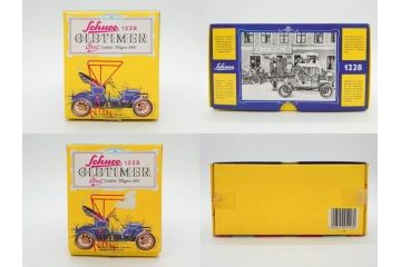 Schuco(シュコー)　OLD TIMER　Ford COUPET 1917 Renault 6cv/1911(1227、1230、1229、1228、ゼンマイ)　Mercedes SIMPLEX 32PS/1902 Opel DOKTORWAGEN 4/8PS 1909 おもちゃ6点セット(フォード、ルノー、メルセデス、オペル、オールドタイマー、玩具、車、外箱付き)(R-080763)